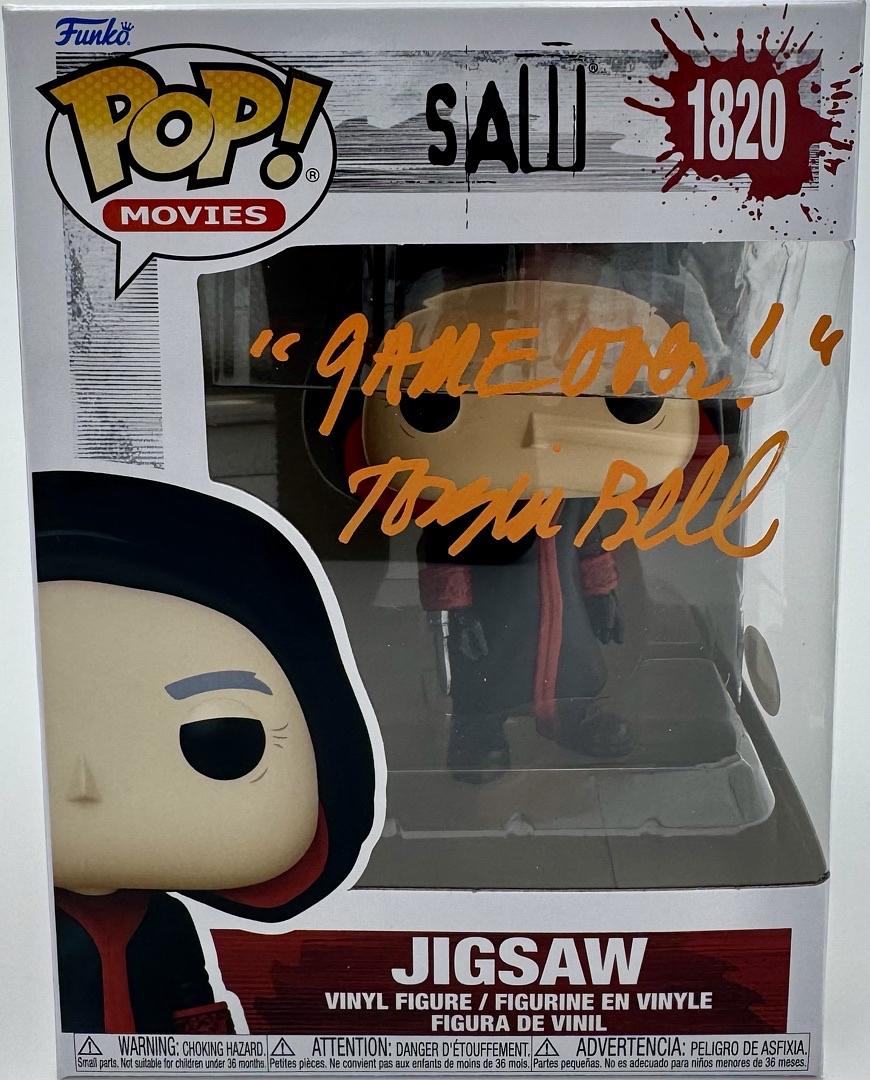 Tobin Bell "Jigsaw" signed Funko Pop #1820 (Saw) w/quote - JSA COA